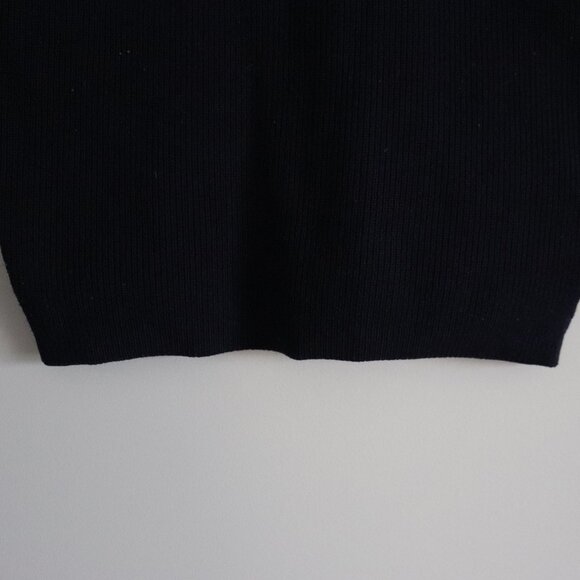 Babaton Women's Sz XS Ribbed Mock Neck Sleeveless Cropped Knit Striped‎ Top - Picture 5 of 8